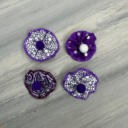 Purple Passion - Tiny Tedi Bows - 24 Tiny Bows