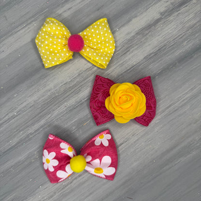 Daisy Sunset - Over the Top - 8 Large Bows