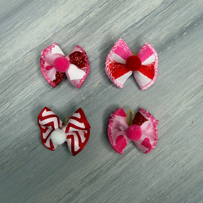 Flirty Valentine - Tiny Topsy Turvy - 24 Tiny Bows