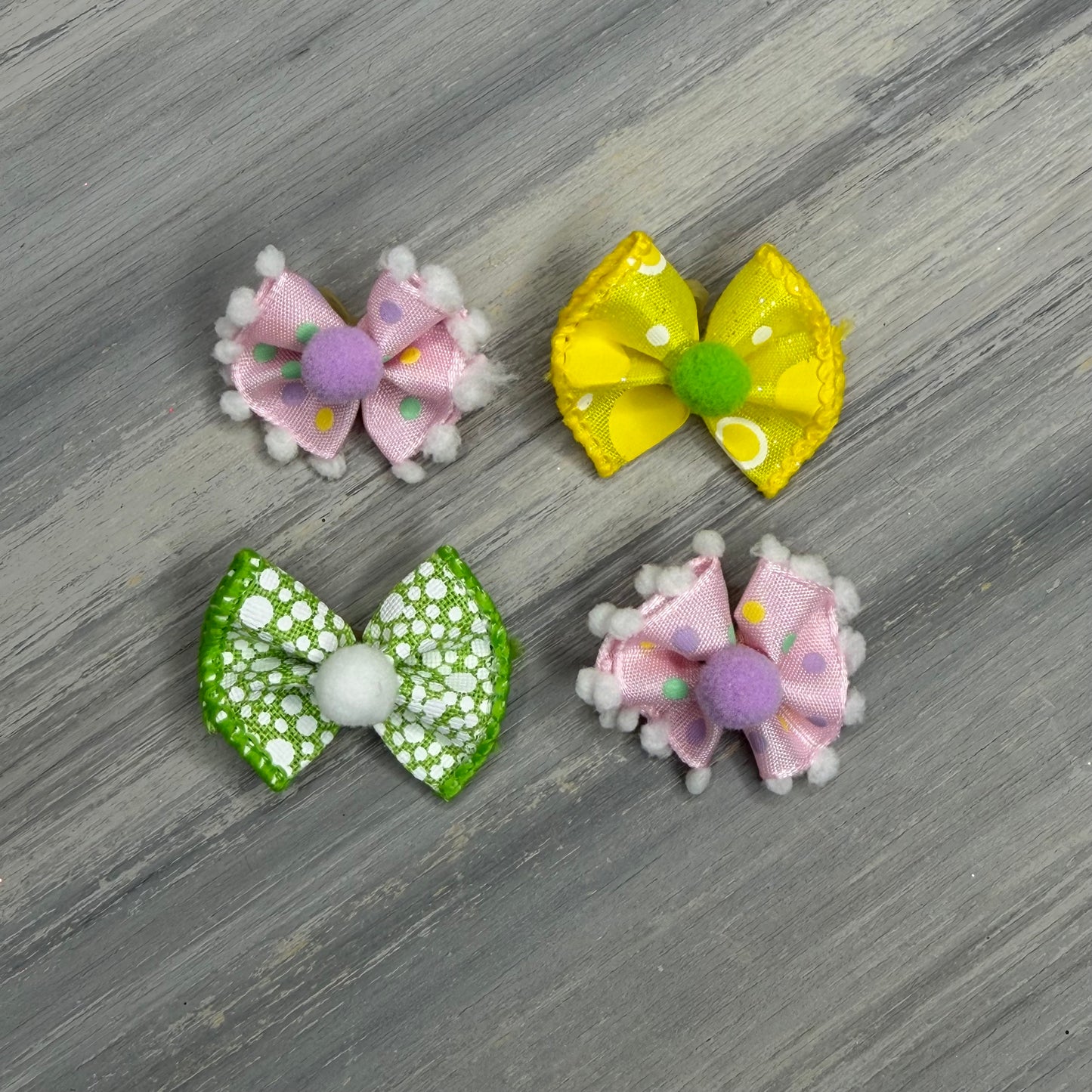 Pop of Spring - Tiny Topsy Turvy - 24 Tiny Bows