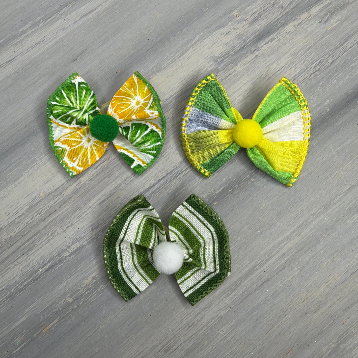 Zesty Lime - Topsy Turvy - 12 Medium Bows