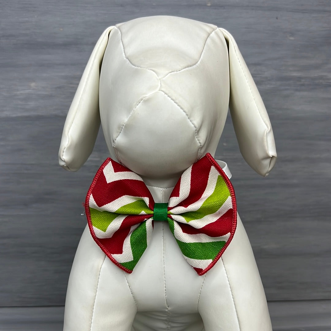 Christmas Stripes - Jumbo Bow Tie - 4 Large Neckties