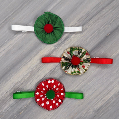 Deck the Halls - 9 Ruffled Pom Neckwear
