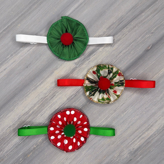 Deck the Halls - 9 Ruffled Pom Neckwear