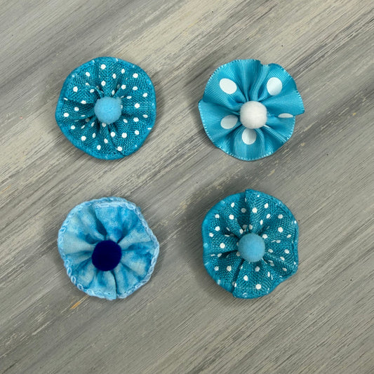 Sapphire Sky - Tiny Tedi Bows - 24 Tiny Bows