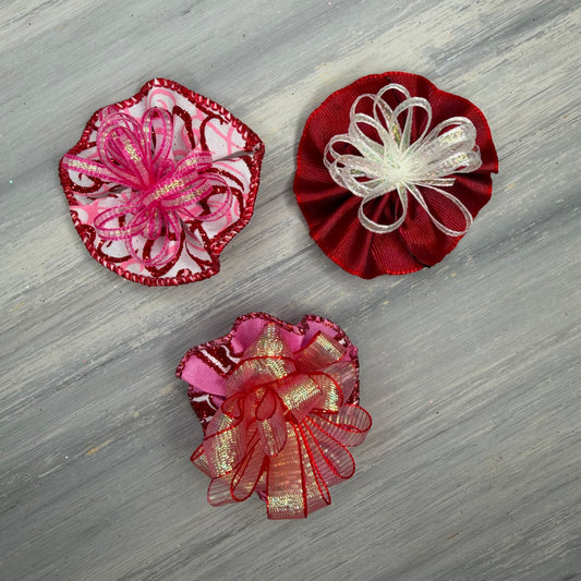 Valentines Day - Tedi Bows - 12 Medium Bows