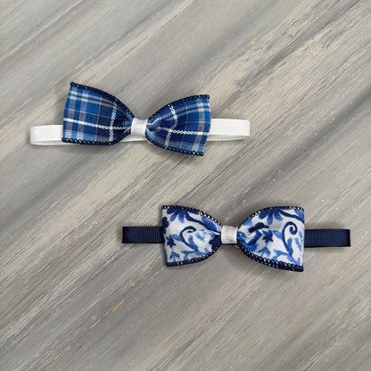 Stormy Blue - 8 Adjustable Bow Tie Neckwear