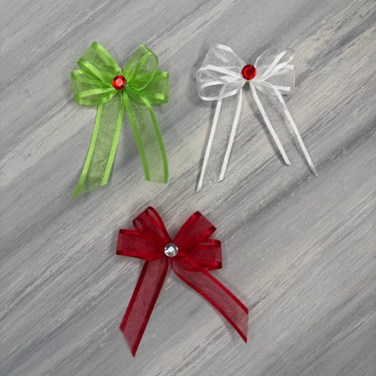 Christmas - Lacy Sunday Best - 12 Medium Bows
