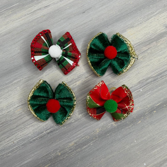 Happy Holly-Days - Tiny Topsy Turvy - 24 Tiny Bows