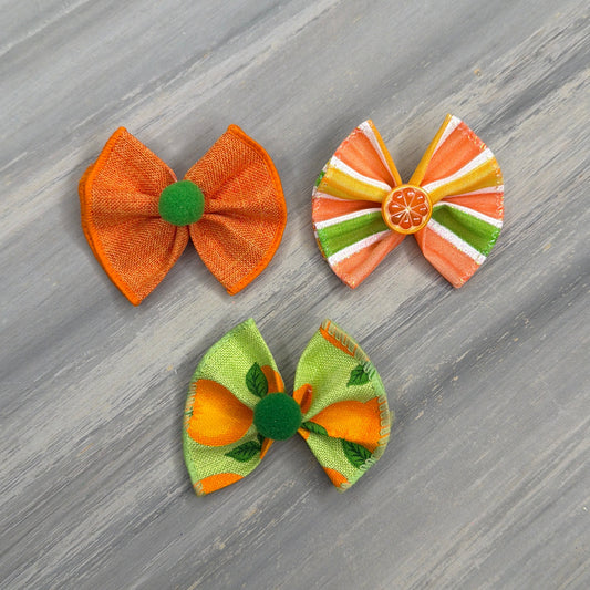 Orange You Cute - Topsy Turvy  - 12 Medium Bows