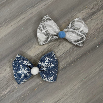 Frosted Snow - Over the Top - 8 Large Bows