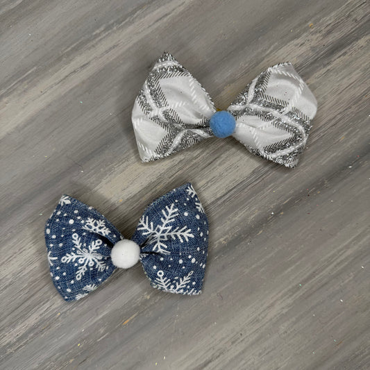 Frosted Snow - Over the Top - 8 Large Bows