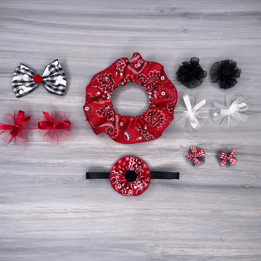 Red, White & Black Collection - Small - 11 Piece Assortment