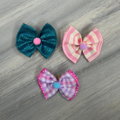 Cotton Candy  - Topsy Turvy  - 12 Medium Bows