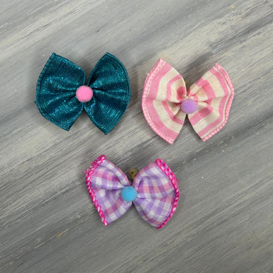 Cotton Candy  - Topsy Turvy  - 12 Medium Bows