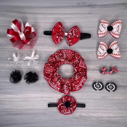 Red, White & Black Collection - Medium - 14 Piece Assortment