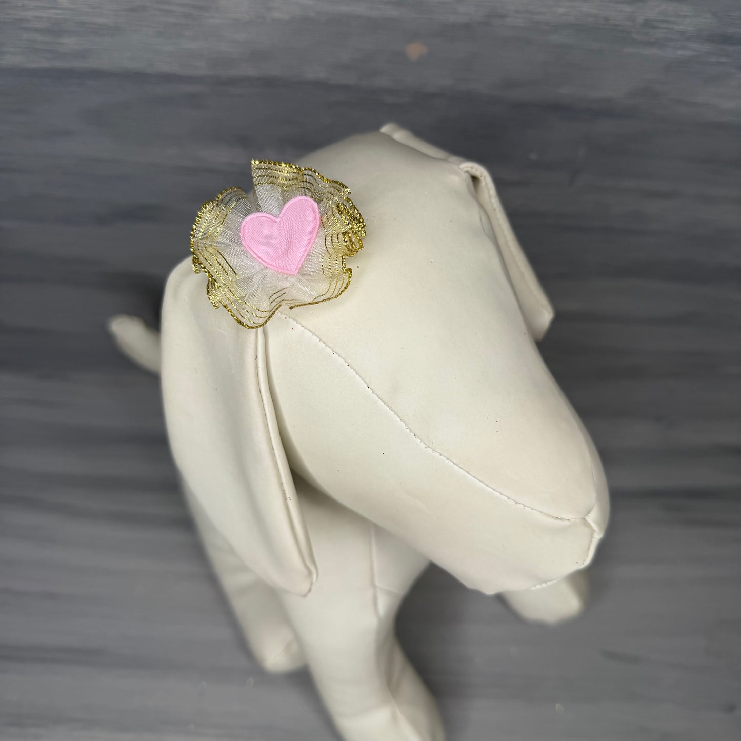 Valentine - Puff Clips - 12 Medium Bows