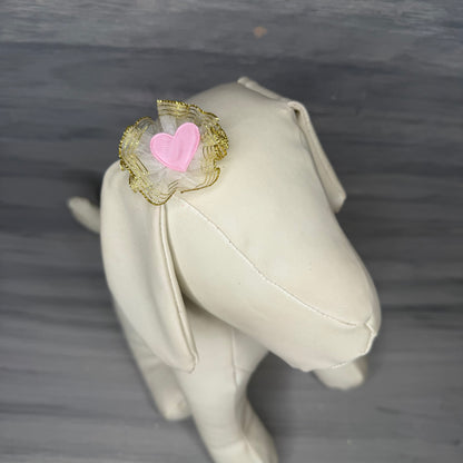 Valentine - Puff Clips - 12 Medium Bows