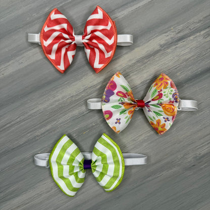 Hello Spring - Jumbo Bow Tie - 3 Large Neckties