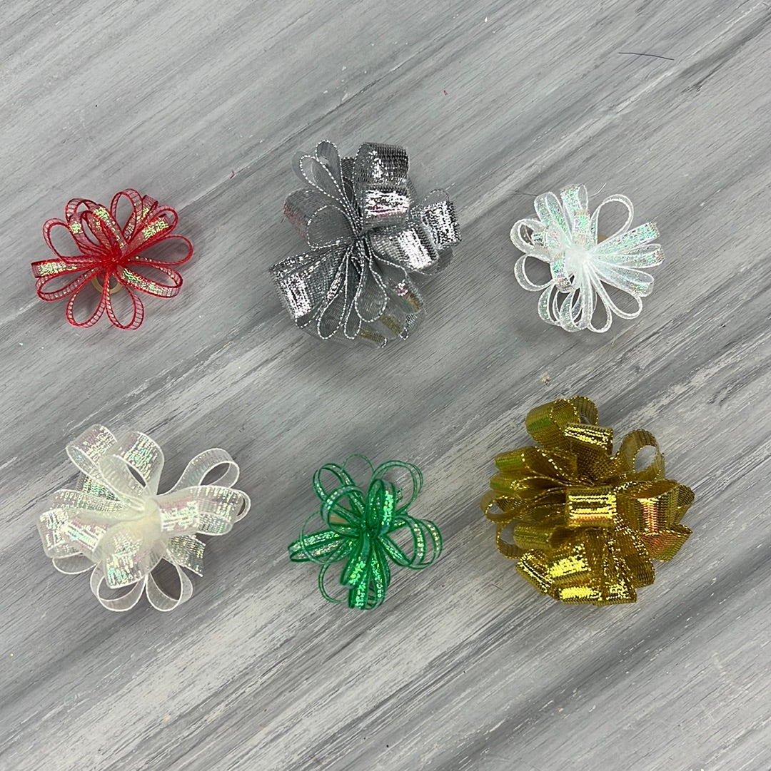 Christmas - Pixie and Puff Collection - 24 Medium Bows