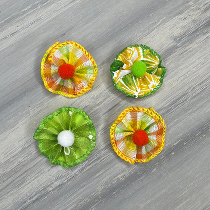Sunny Slices  - Tiny Tedi Bows - 24 Tiny Bows