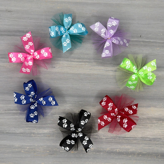 Paw Print Collection - Great For Everyday - 50 Medium Bows