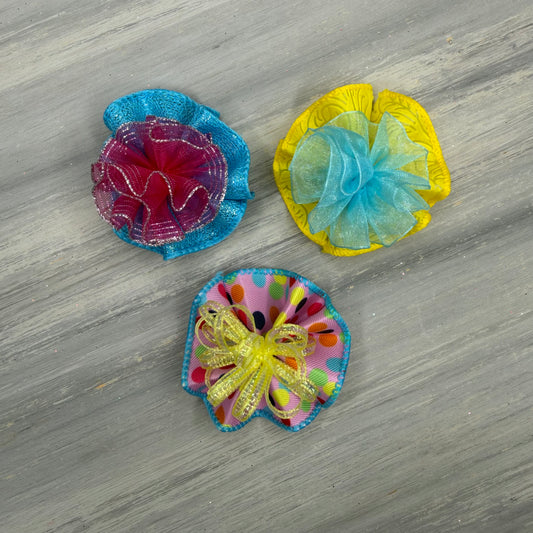 Color Pop - Tedi Bows - 12 Medium Bows