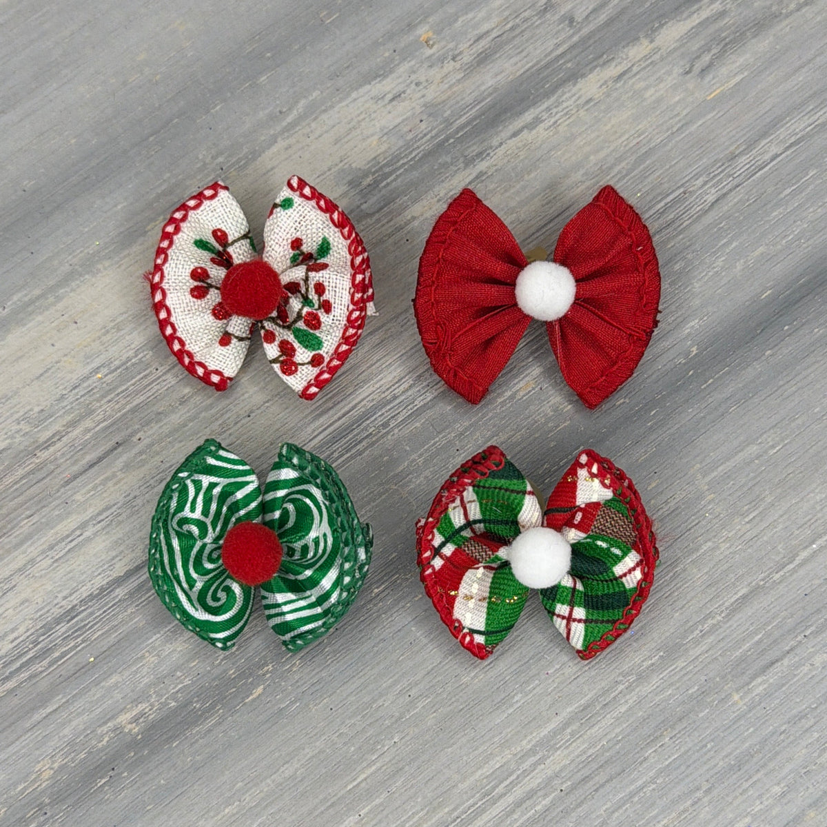 Berry Merry - Tiny Topsy Turvy - 24 Tiny Bows