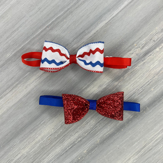 Freedom Sparkles - 8 Adjustable Bow Tie Neckwear
