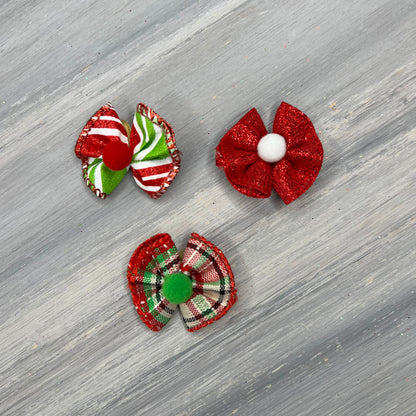 Holly Jolly - Tiny Topsy Turvy - 24 Tiny Bows