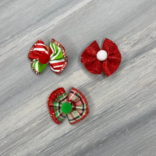 Holly Jolly - Tiny Topsy Turvy - 24 Tiny Bows
