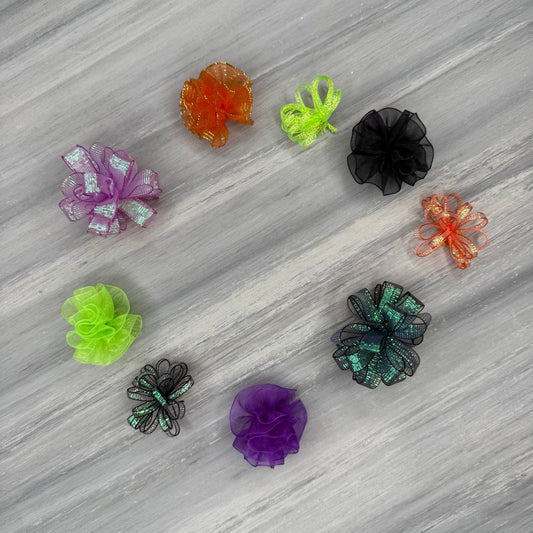 Halloween - Pixie and Puff Collection - 24 Medium Bows