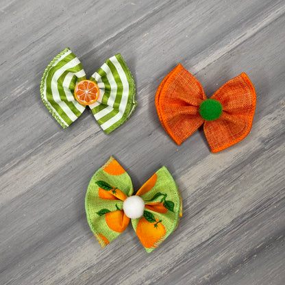 Orange Crush - Topsy Turvy - 12 Medium Bows