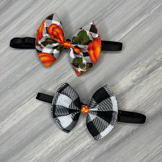Pumpkin Patch - Jumbo Bow Tie Neckwear - 4 Large Neckties