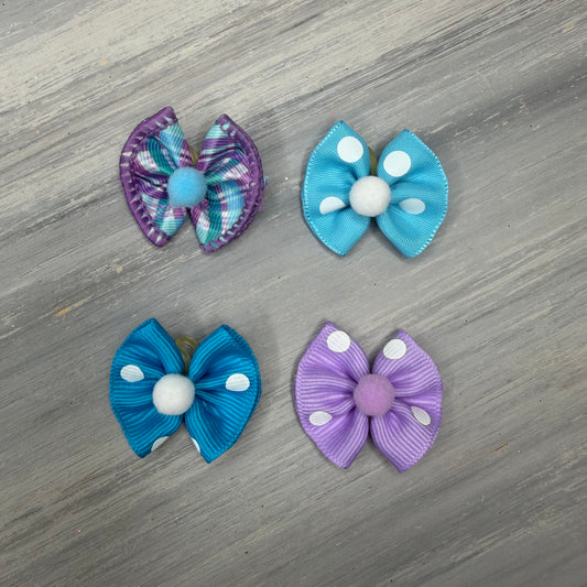 Cosmic Blue - Tiny Topsy Turvy - 24 Tiny Bows