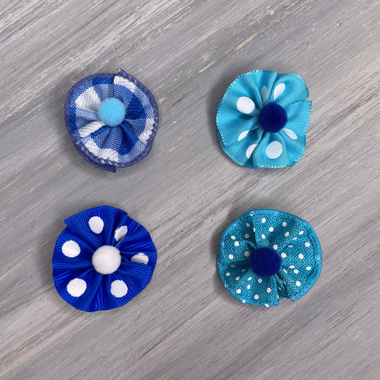 Blues Baby - Tiny Tedi Bows - 24 Tiny Bows