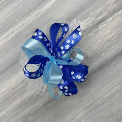 Winter Snow - Collar Bows - 8 Extra Large Bows