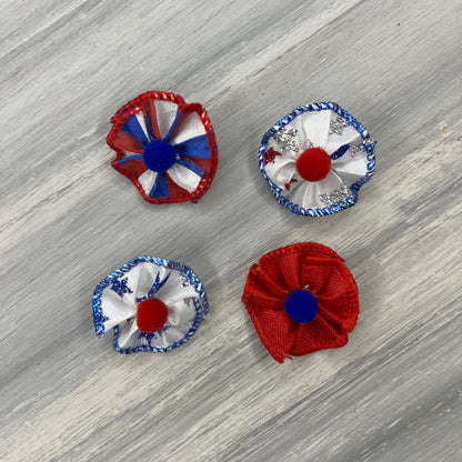 Star Spangled - Tiny Tedi Bows - 24 Tiny Bows