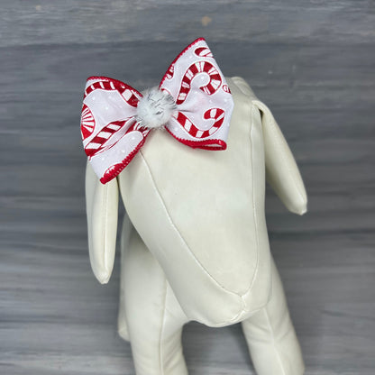 Peppermint Twist - Over the Top - 6 Large Bows