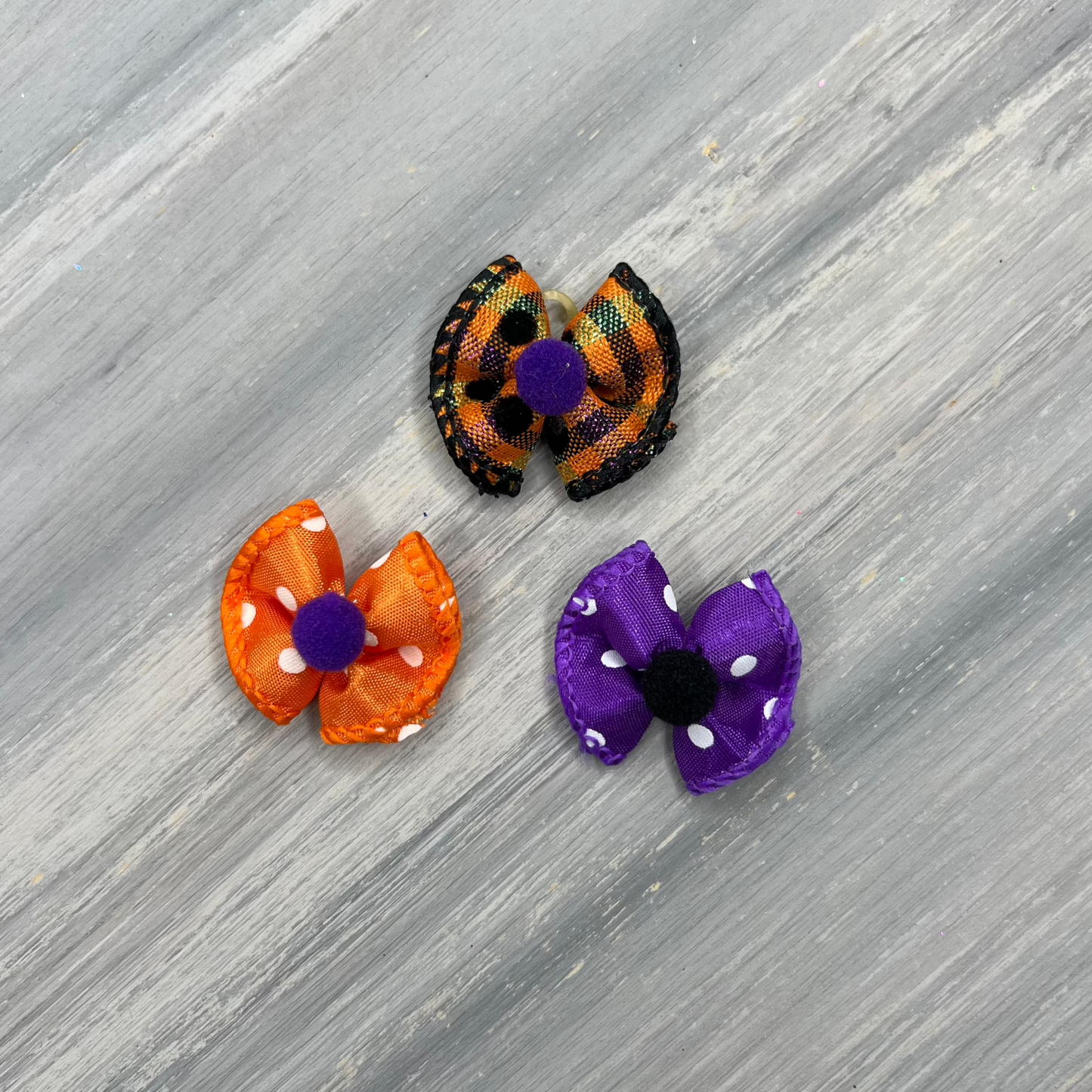 Halloween Dotties - Tiny Topsy Turvy - 24 Tiny Bows
