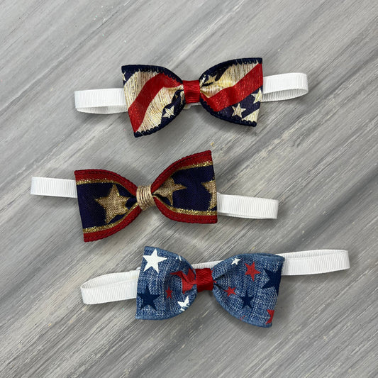 Patriotic Stars - 8 Adjustable Bow Tie Neckwear