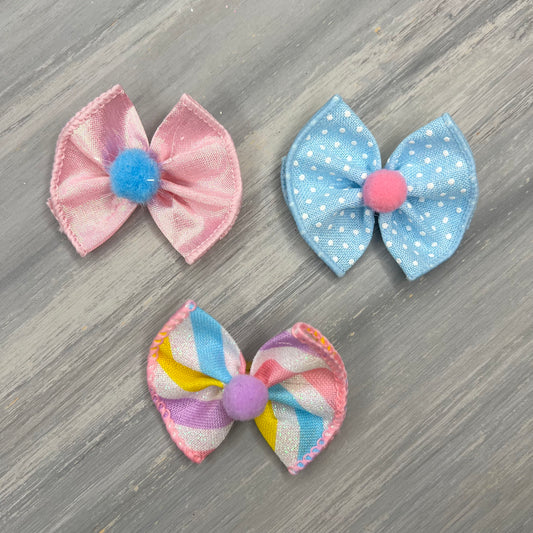 Cotton Candy - Topsy Turvy - 12 Medium Bows
