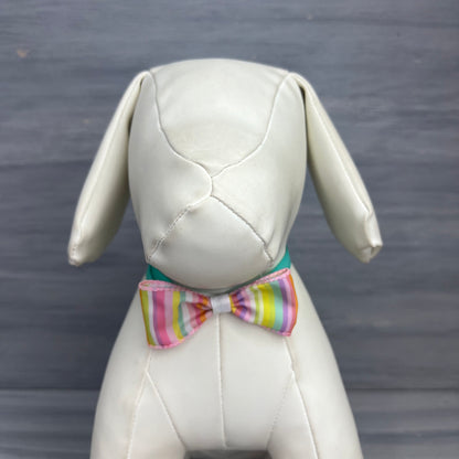 Pastel Stripes & Dots - 8 Adjustable Bow Tie Neckwear
