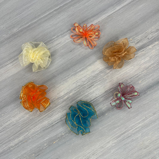 Fall - Pixie and Puff Collection - 24 Medium Bows