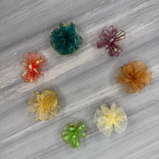 Fall - Pixie and Puff Collection - 24 Medium Bows