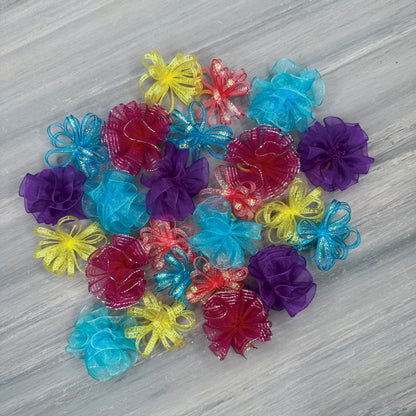 Bright - Pixie and Puff - 24 Medium Bows