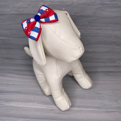 Patriotic Dog - Over The Top - 8 Large Bows