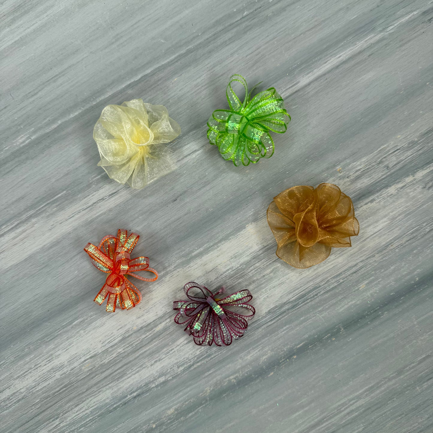 Fall - Pixie and Puff Collection - 24 Medium Bows