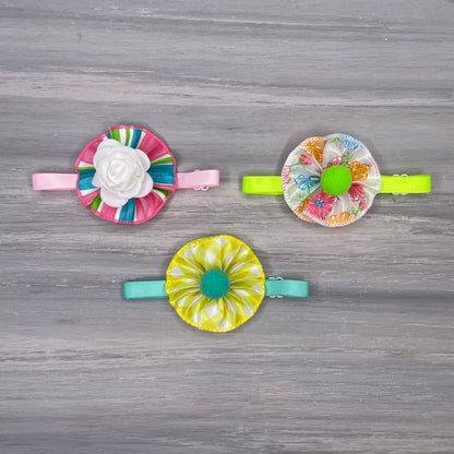 Flower Fantasy - 9 Ruffled Pom Neckwear