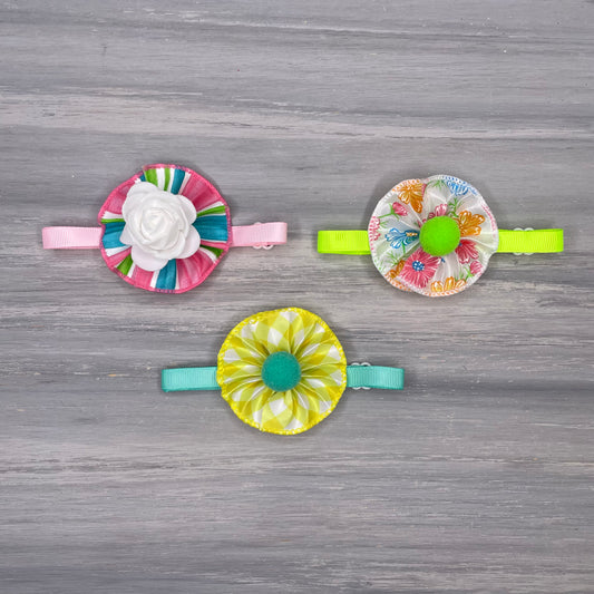 Flower Fantasy - 9 Ruffled Pom Neckwear